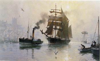 Seascape, boats, ships and warships. 102